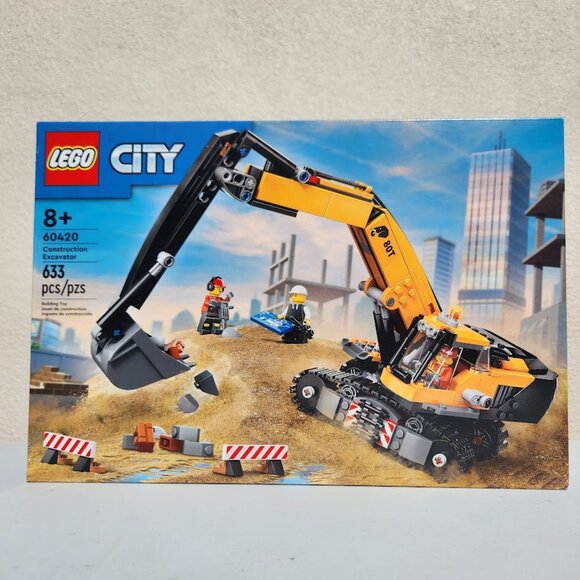 NEW Lego City Construction Excavator Toy Building Set 60420 Truck Playset 633-pi